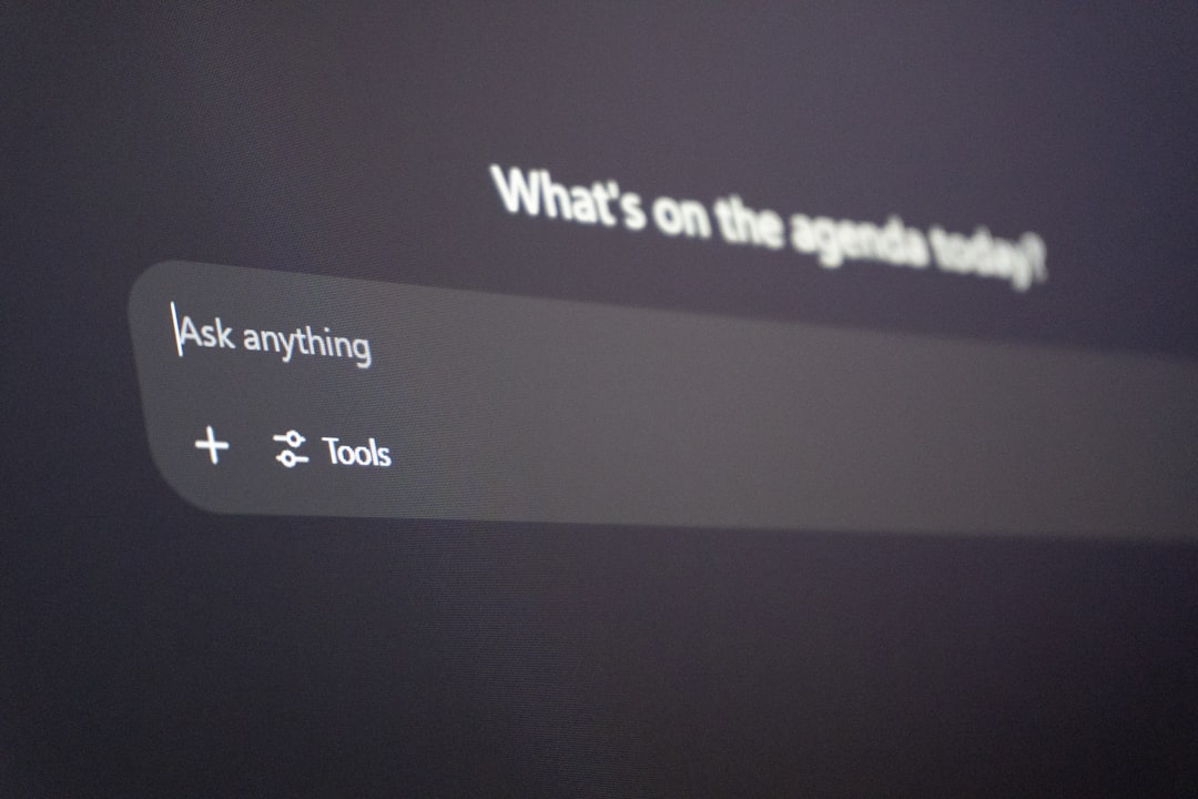 Digital interface with "ask anything" prompt. — Photo by Zulfugar Karimov on Unsplash