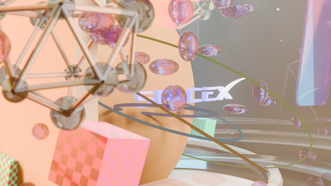 Abstract 3D render with geometric shapes, pink cubes, and spheres. — Photo by Brecht Corbeel on Unsplash