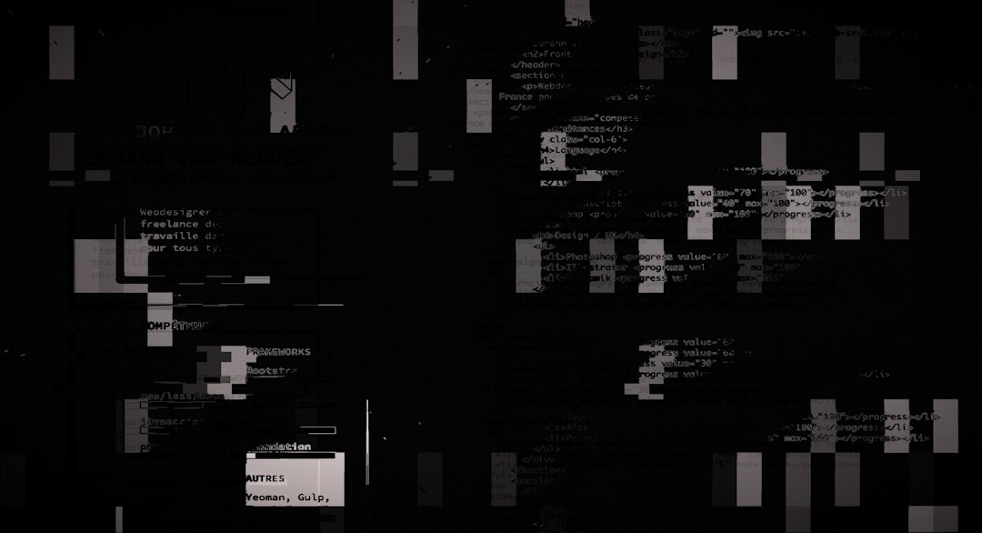 Abstract glitch art with digital code fragments — Photo by Egor Komarov on Unsplash