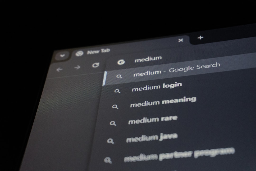 Browser search bar with medium suggestions — Photo by Zulfugar Karimov on Unsplash