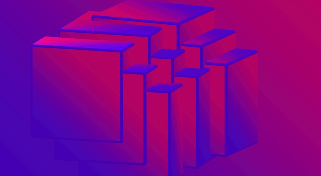 a purple and red image of three cubes — Photo by Joshua Reddekopp on Unsplash