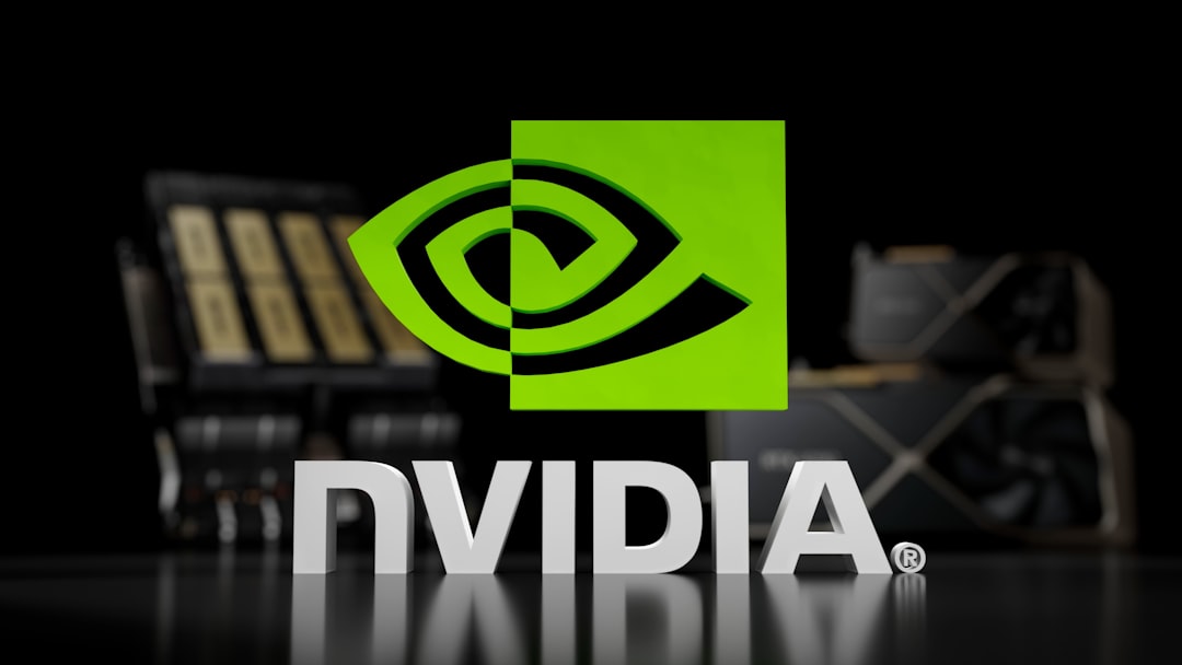 the nvidia logo is displayed on a table — Photo by Mariia Shalabaieva on Unsplash