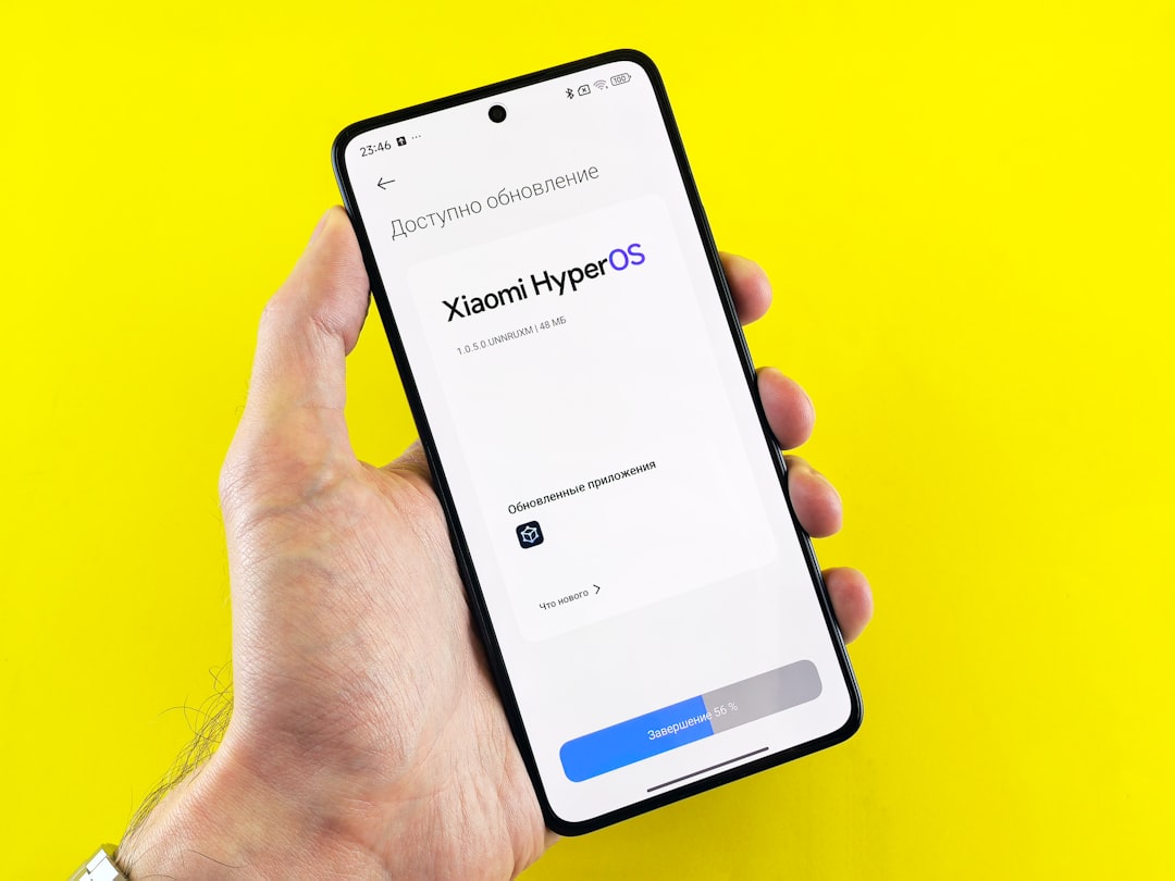 A xiaomi phone is displaying the hyperos screen — Photo by Andrey Matveev on Unsplash