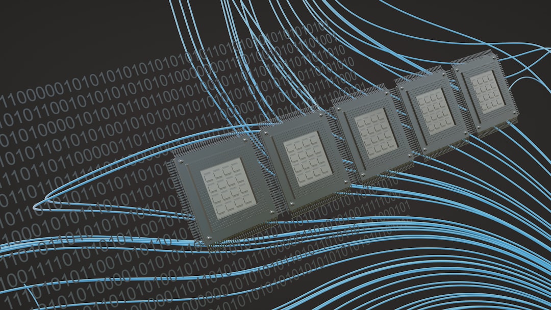 a computer chip is shown in front of a black background — Photo by Steve A Johnson on Unsplash