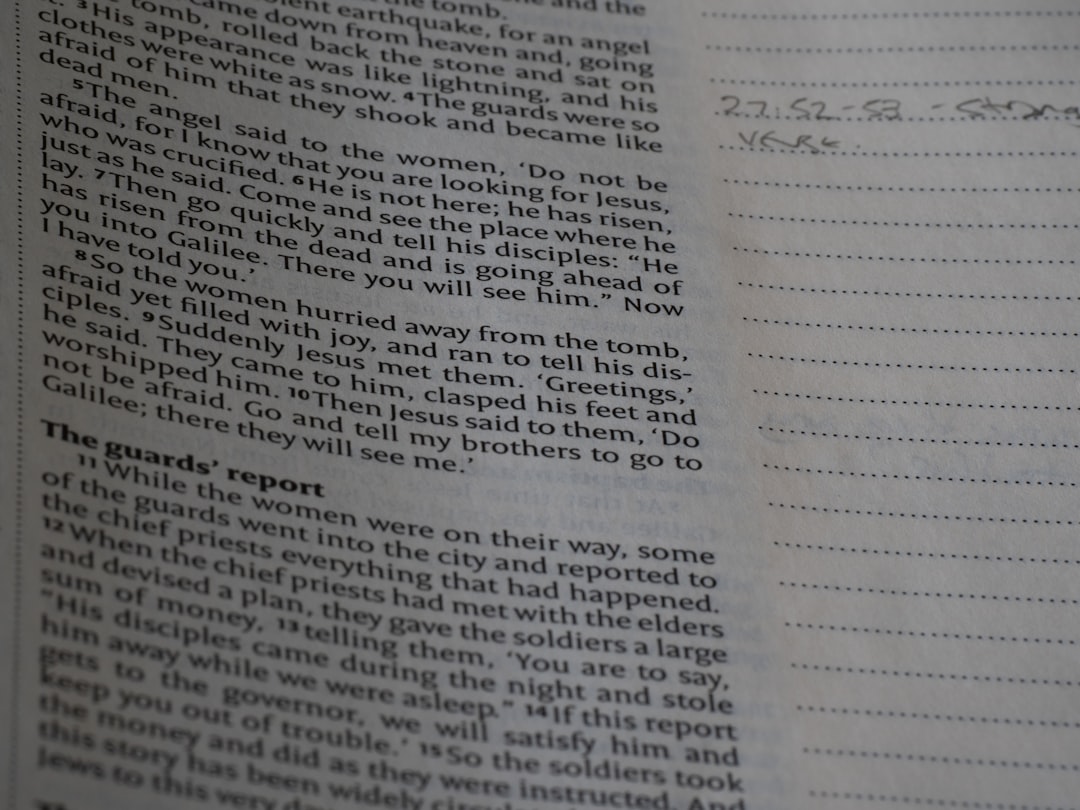 a close up of an open book with writing on it — Photo by Brett Jordan on Unsplash