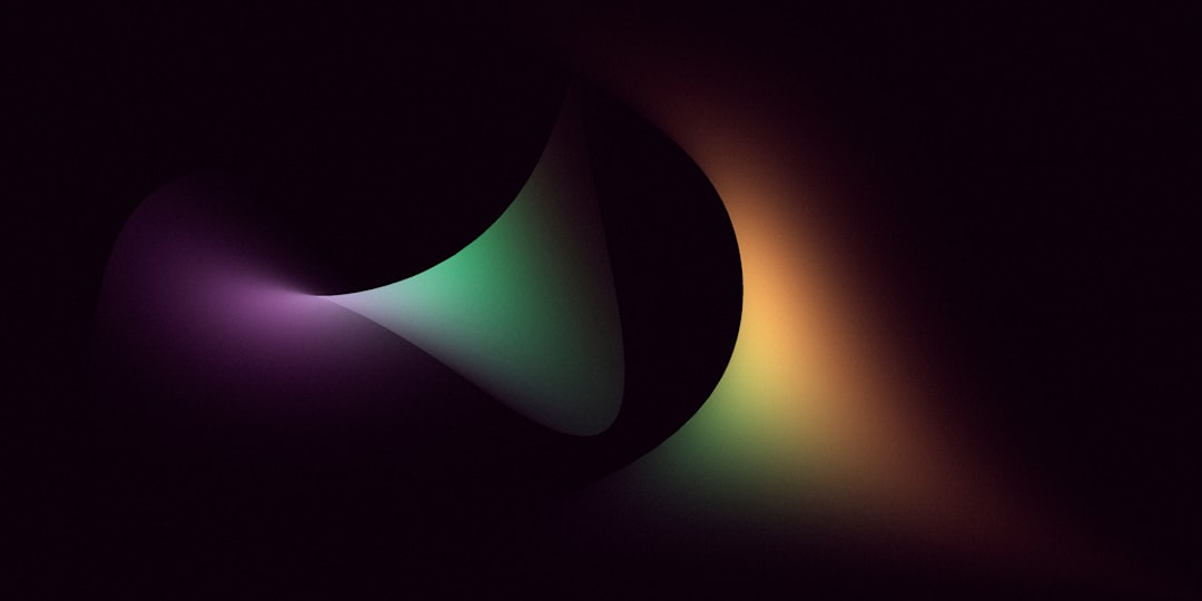 Abstract swirl of purple, green, and orange light. — Photo by Eve on Unsplash