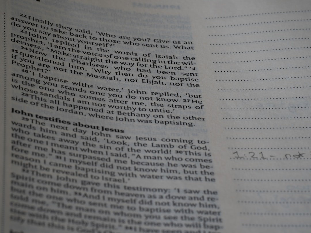A close up of a page of a book — Photo by Brett Jordan on Unsplash